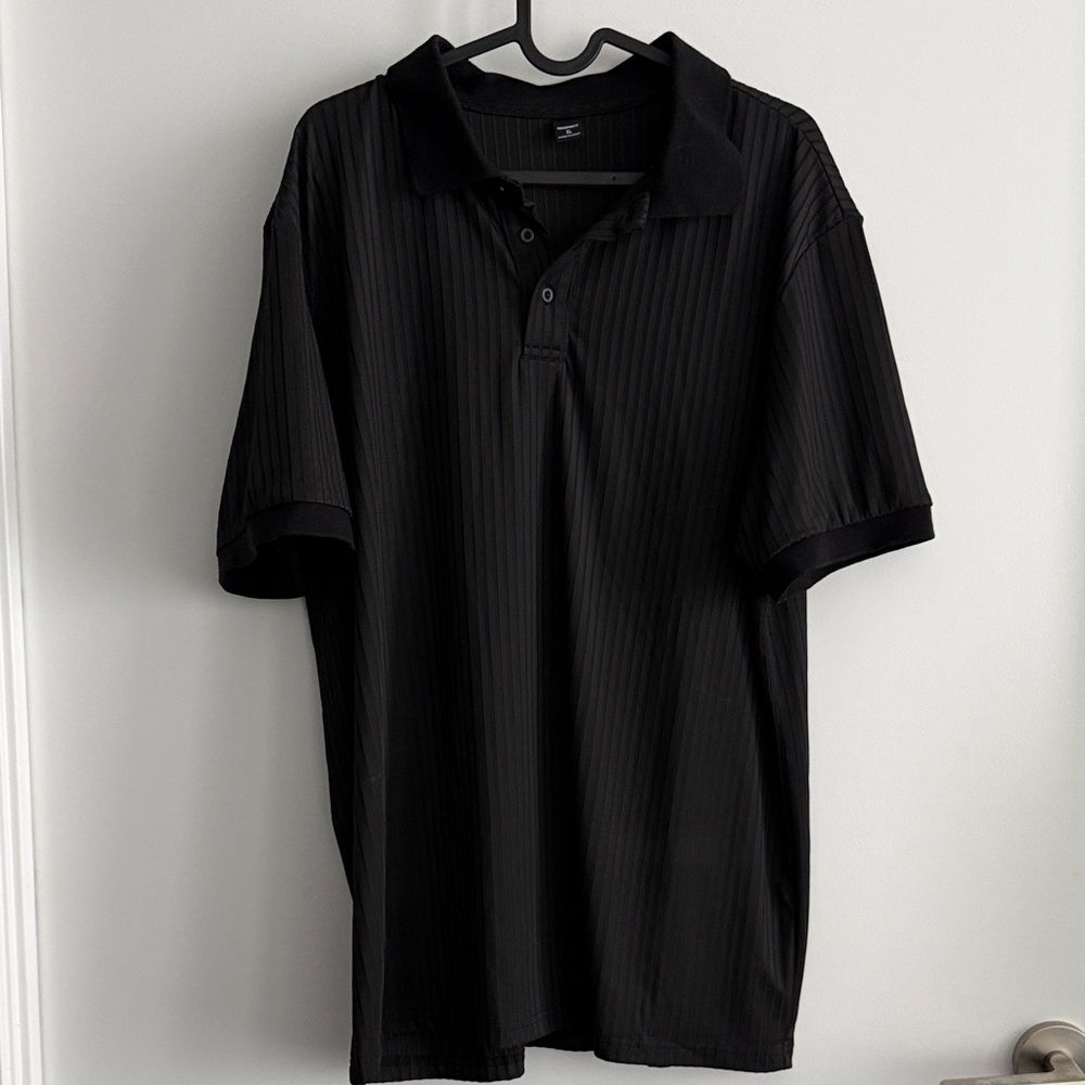 MANFINITY Black Polo Shirt